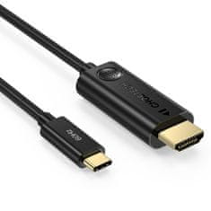 Choetech CH0019 kabel USB-C / HDMI M/M 4K 1.8m, crno