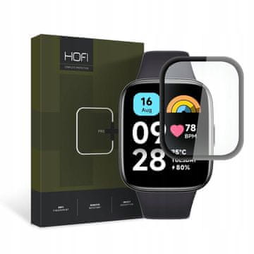 Hofi Hybrid zaštitno staklo za Xiaomi Redmi Watch 3 Active, crno