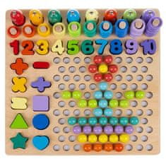 MG Wooden Montessori drvena slagalica, mix