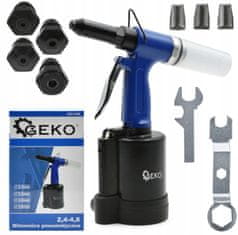 GEKO Pneumatski set za zakivanje za zakovice 2,4-4,8 mm