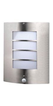 Avide Vanjska zidna svjetiljka sa senzorom (9570853) MORRO E27, PIR senzor, nikl