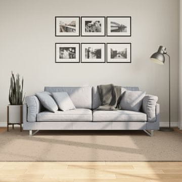 Vidaxl HUARTE tepih, niska flora, boja pijeska, 160x230 cm