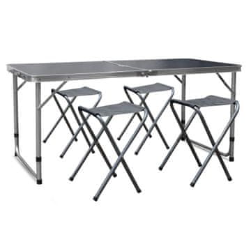 Aga Kamping set na sklapanje Sivi