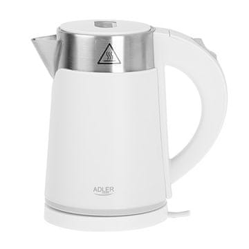 AD Metalni kuhalo za vodu ADLER AD 1372, 0.6L, bijeli