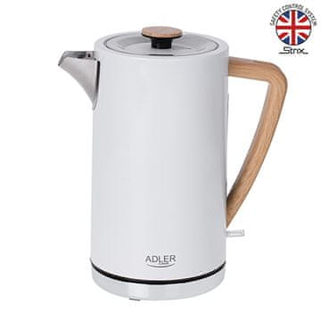 AD ADLER AD 1347w bijeli metalni kuhalo za vodu 1,7 L