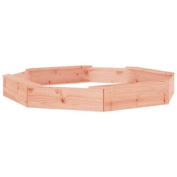 Vidaxl Pješčanik sa sjedalima osmerokutni od masivnog drva duglazije