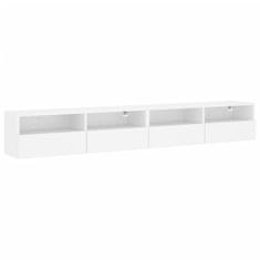Vidaxl Zidni TV ormarići, 2 kom, bijeli, 100x30x30 cm