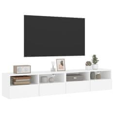 Vidaxl Zidni TV ormarići, 2 kom, bijeli, 80x30x30 cm