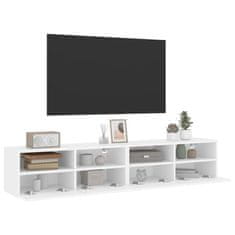 Vidaxl Zidni TV ormarići, 2 kom, bijeli, 80x30x30 cm