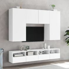 Vidaxl Zidni TV ormarići, 2 kom, bijeli, 80x30x30 cm