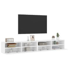 Vidaxl Zidni TV ormarići, 2 kom, bijeli, 100x30x30 cm