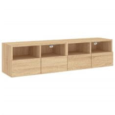 Vidaxl Zidni TV ormarići, 2 kom, Sonoma hrast, 60x30x30 cm