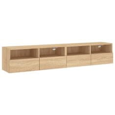 Vidaxl Zidni TV ormarići, 2 kom, Sonoma hrast, 80x30x30 cm