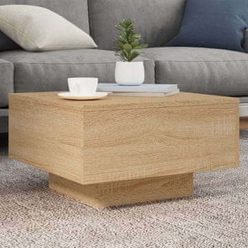 Vidaxl Klub stolić, hrast sonoma, 55x55x31 cm, materijal na bazi drva