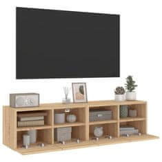Vidaxl Zidni TV ormarići, 2 kom, Sonoma hrast, 60x30x30 cm