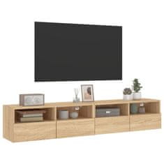 Vidaxl Zidni TV ormarići, 2 kom, Sonoma hrast, 80x30x30 cm