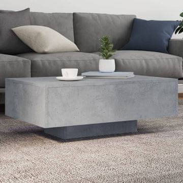 Vidaxl LED stolić za kavu betonsko-sive boje 85x55x31 cm
