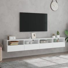 Vidaxl Zidni TV ormarići, 2 kom, bijeli, 100x30x30 cm