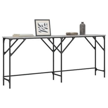 Vidaxl Konzolni stolić, sivi hrast sonoma, 180x29x75 cm