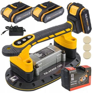 Powermat 21 U bateriji. automatska vakuum vibro ploča za polaganje keramike 2x2Ah 280mm