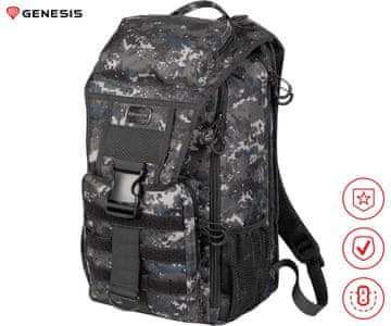 Genesis Pallad 450 Lite ruksak za prijenosno računalo, do 39,62 cm, vojni uzorak
