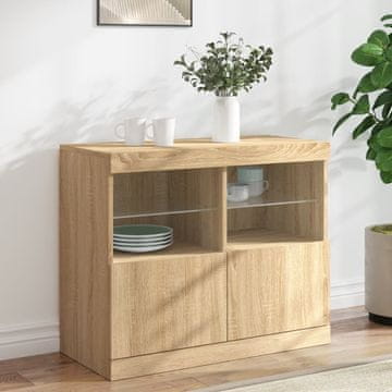 Vidaxl LED ormarić Sonoma hrast 81x37x67 cm