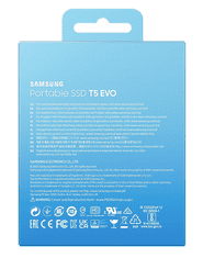 Samsung T5 Evo prijenosni SSD, 4 TB, USB 3.2 Gen 1, crni (MU-PH4T0S/EU)