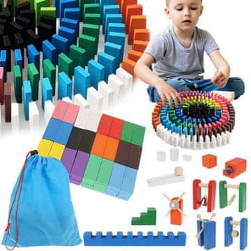 Domino Kruzzel drvene domino kocke 360 kom + torba za pohranu