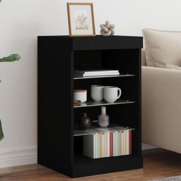 Vidaxl LED ormarić crni 41x37x67 cm