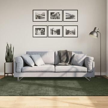 Vidaxl HUARTE tepih, niski flor, zeleni, 160x230 cm