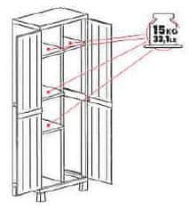 TOOMAX GARAGE MIDI HIGH UTILITY ormar-crni 216