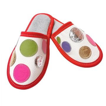 Copa cop Kožne kućne papuče Točkice