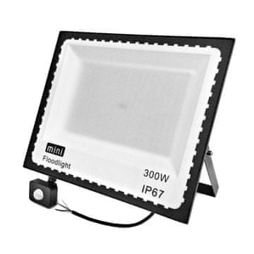 hurtnet LED reflektor 300W crni 6500K IP67 + senzor pokreta