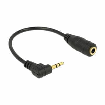 Delock adapter AUDIO Jack 3.5F-2.5M kutni 14cm 65397