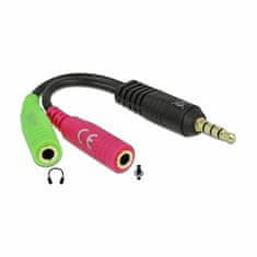 Delock adapter AUDIO priključak 3,5 m 4-pinski - 2x 3,5Ž stereo OMTP 65344