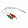 adapter AUDIO priključak 3,5 m 4-pinski - 2x 3,5Ž 20 cm CTIA 65447