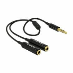 Delock adapter AUDIO priključak 3,5 m - 2 x 3,5 Ž stereo 25 cm 65356