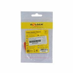 Delock adapter AUDIO priključak 3,5 m 4-pinski - 2x 3,5Ž 20 cm CTIA 65447