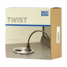 Bachmann TWIST ugradbena utičnica mat krom za kuhinjski pult 1x220V 1x prazna 931.001