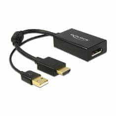Delock adapter HDMI M - Displayport 1.2 aktivni 25 cm 62667