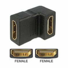 Delock adapter HDMI Ž - HDMI Ž 19-pinski kutni 65075