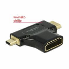 Delock adapter HDMI-C Mini M / HDMI-D micro M / HDMI Ž 65666