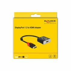 Delock adapter DisplayPort-HDMI aktivni 4K 60Hz 20 cm 62734