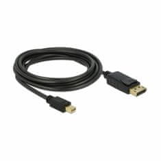 Delock miniDisplayPort-DisplayPort kabel 3m 4K 60Hz crni 82699