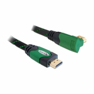 Delock HDMI kabel kutni 4K zeleni 1m 82951