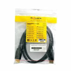 Delock DisplayPort kabel 1m 4K 60Hz crni 83805