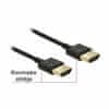 Delock HDMI 3D 4K tanki kabel 0,25 m 85117