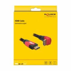 Delock HDMI kabel kutni 4K crveni 3m 82687