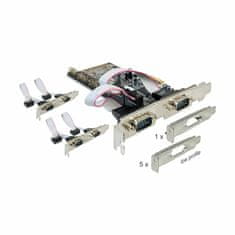 Delock kartica PCIe Serijski 6x RS232 + Niskoprofilni 89347