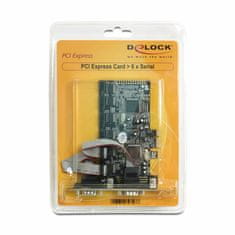 Delock kartica PCIe Serijski 6x RS232 + Niskoprofilni 89347